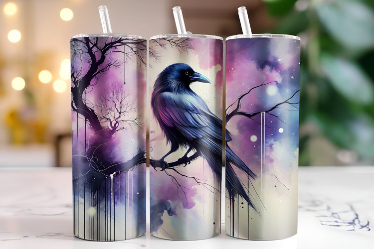 Crow Tumbler Wrap | Sublimation | Tumblers