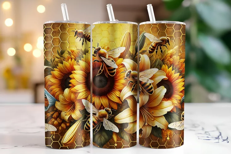 Sunflower Tumbler Wrap | Sublimation | Tumblers