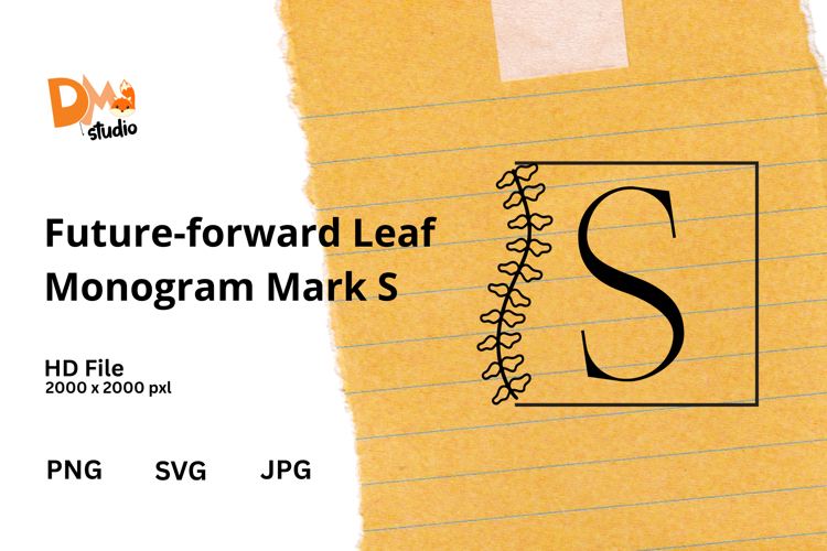 Future-forward Leaf Monogram Mark
