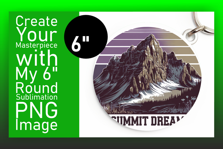 Stylish Circle Design for Sublimation , Adventure