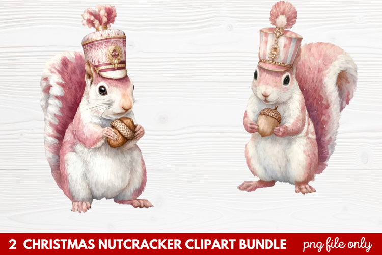 2 Christmas Nutcracker Clipart | Festive Holiday Nutcracker
