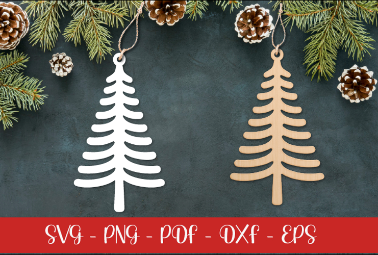 Christmas tree laser SVG PNG| Christmas ornament