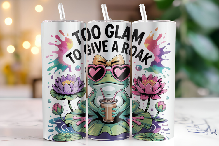 To Glam to give a roak Tumbler Wrap | Sublimation | Tumblers