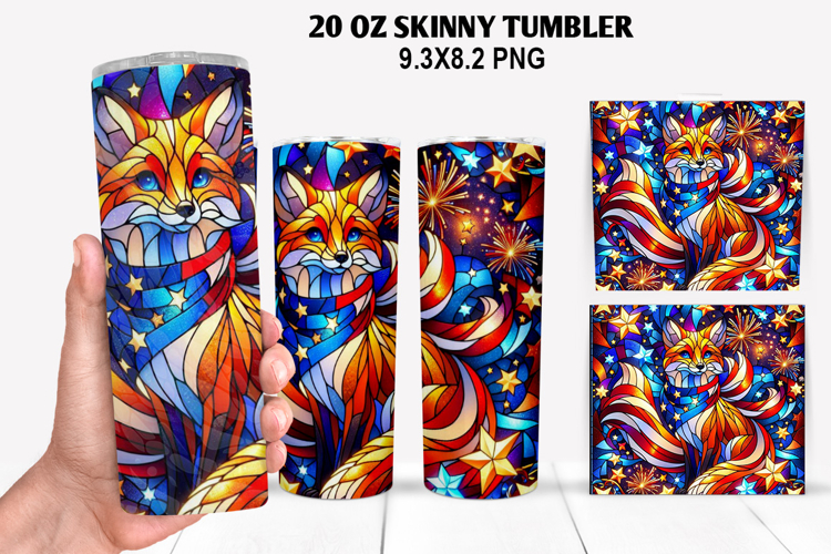 Skinny Tumbler 20oz Wrap Design,4th of july Tumble PNG