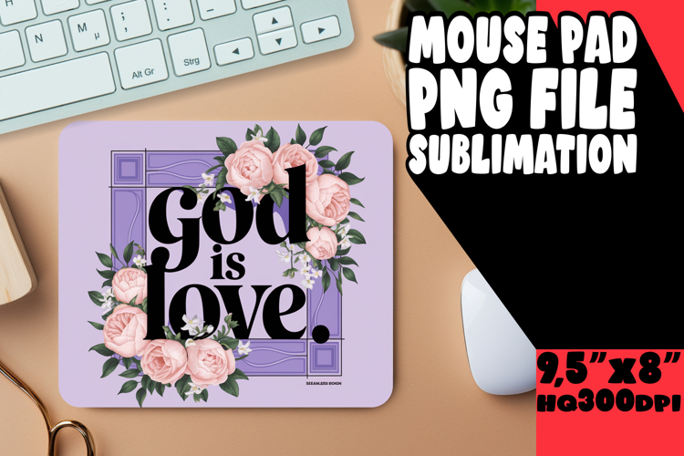 Blissful Mouse Pad Sublimation Ideas, Religious
