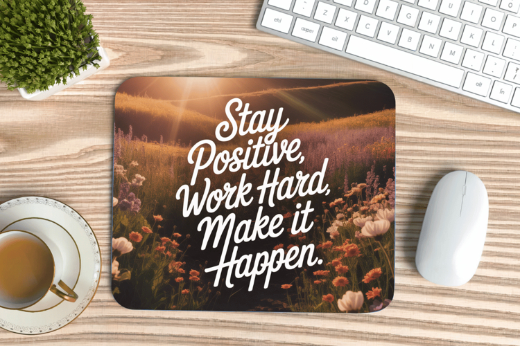 Inspirational Quotes Mouse Pad, Motivational PNG Sublimation