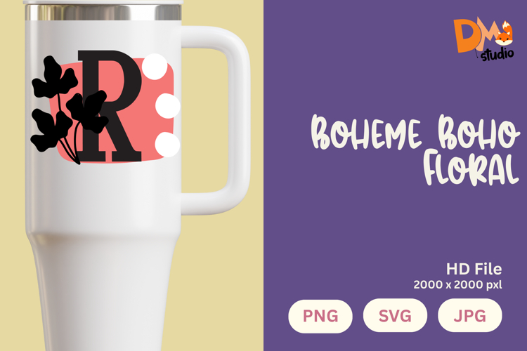 Boho Floral Svg Image 11