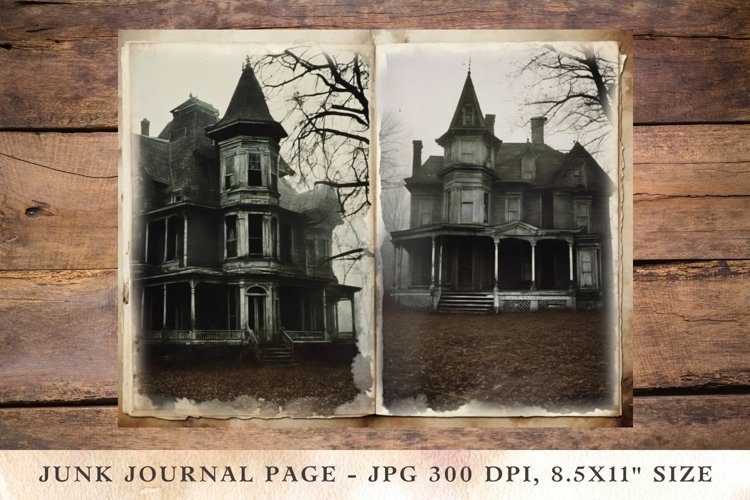 Printable Junk Journal Pages halloween 49 example image 1