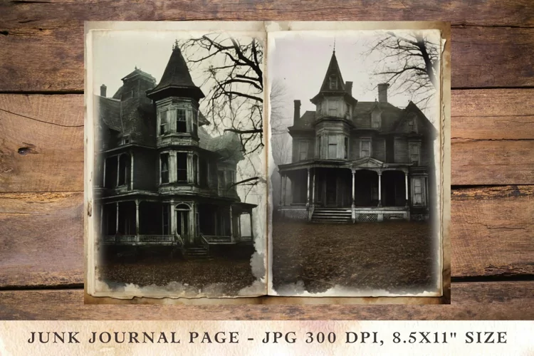 Printable Junk Journal Pages halloween 49
