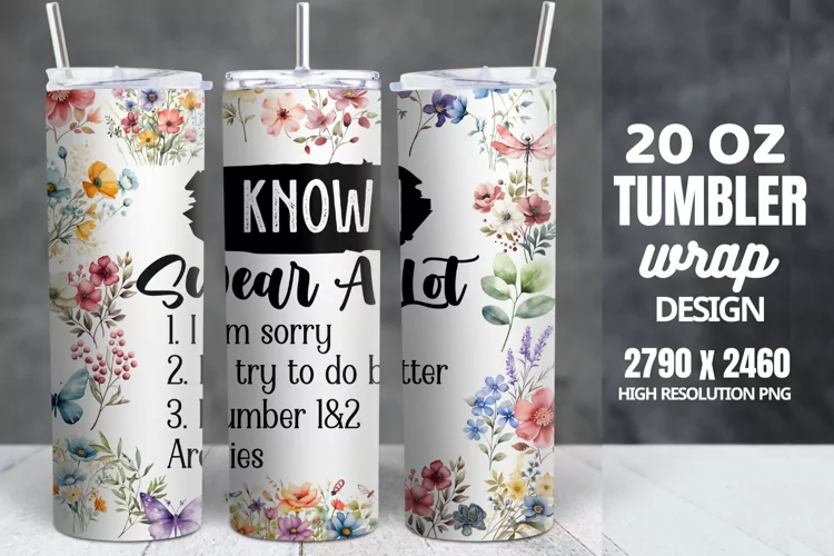 Funny Quotes 20oz Skinny Tumbler Sublimation, Sarcastic