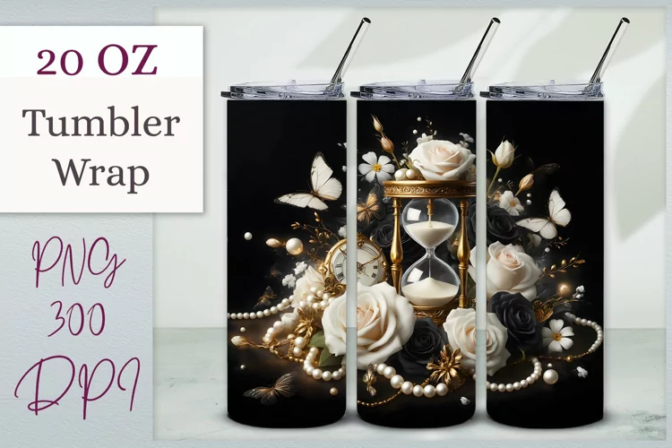 Halloween Tumbler Wrap| Gothic Sublimation Design | 20oz PNG