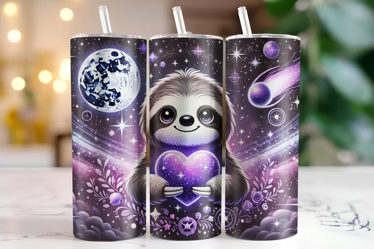 Sloth Tumbler Wrap | Sublimation | Tumblers