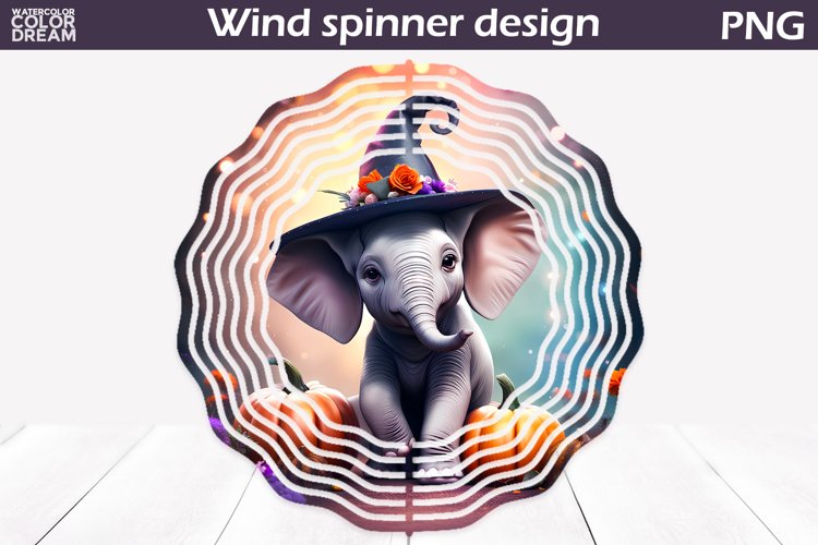 Elephant Wind Spinner Sublimation | Halloween Wind Spinner