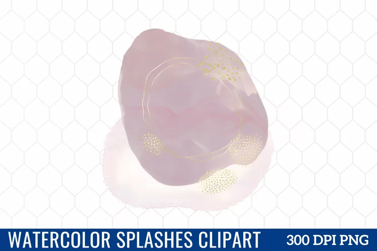Watercolor Splashes Clipart