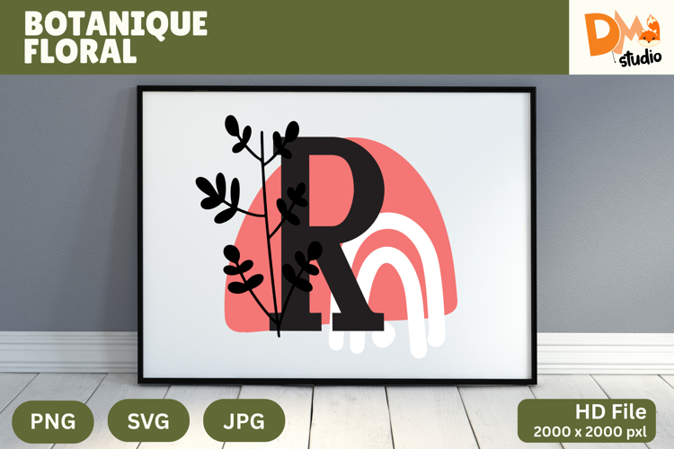 Botanique Floral Monogram