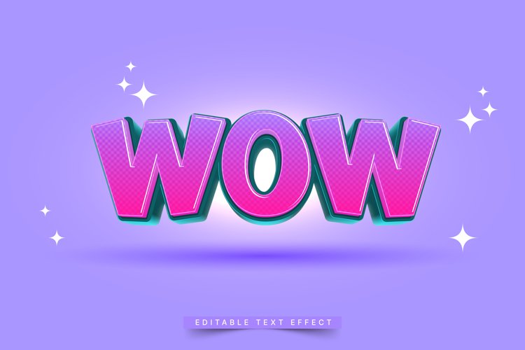 Editable Text Effect for Illustrator. Vector Graphic styles example image 1