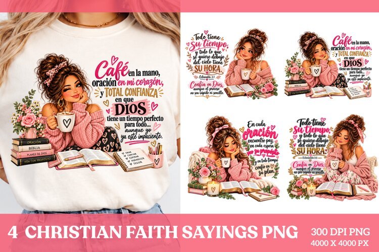 4 Inspirational Christian Quotes PNG example image 1