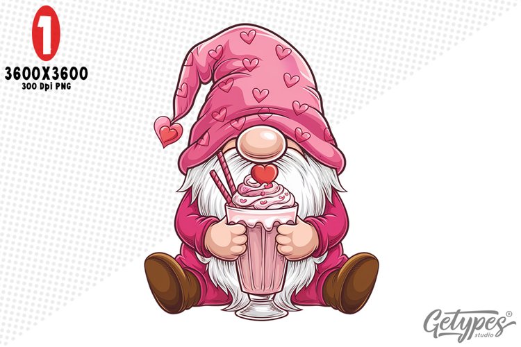Valentine Gnome Clipart Image 4