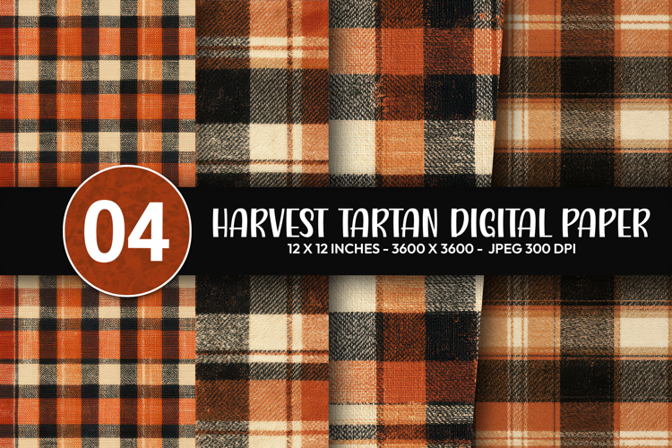Harvest Tartan Digital Paper