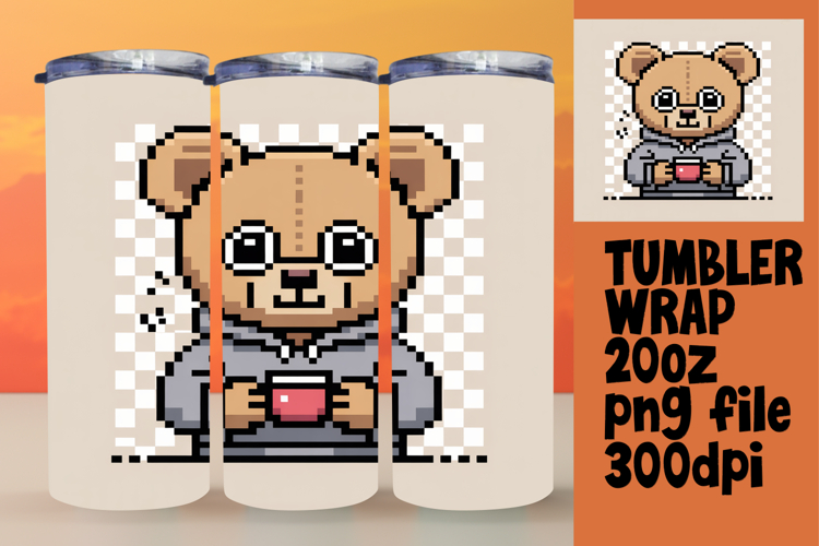 CLASSY 20oz Tumbler Design for Gifts , Cute Bear