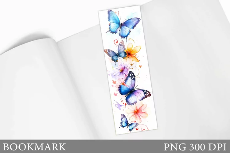 Butterfly Bookmark Sublimation. Butterflies Bookmark Design