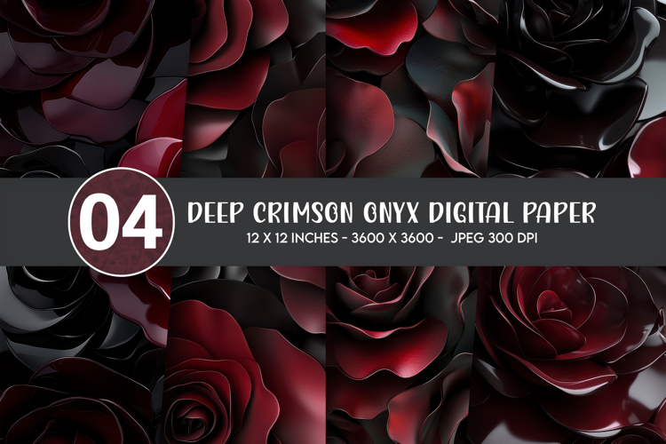 Deep Crimson Onyx Digital Paper