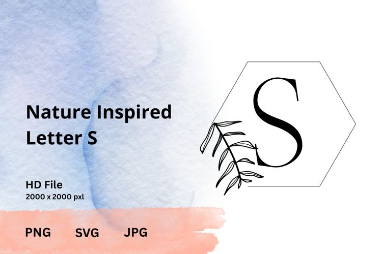 Leaf Monogram Svg Image 8