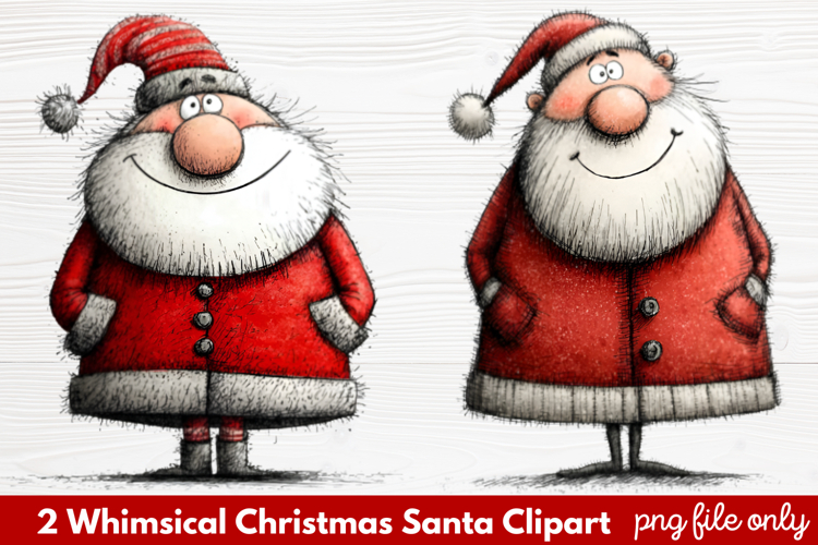 Cute Santa Clipart Image 23