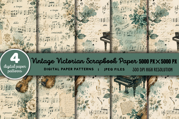 Victorian Scrapbook Paper JPG