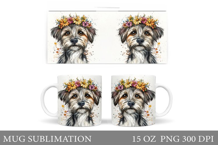 Cute Dog Mug Sublimation. Cute Dog Sublimation