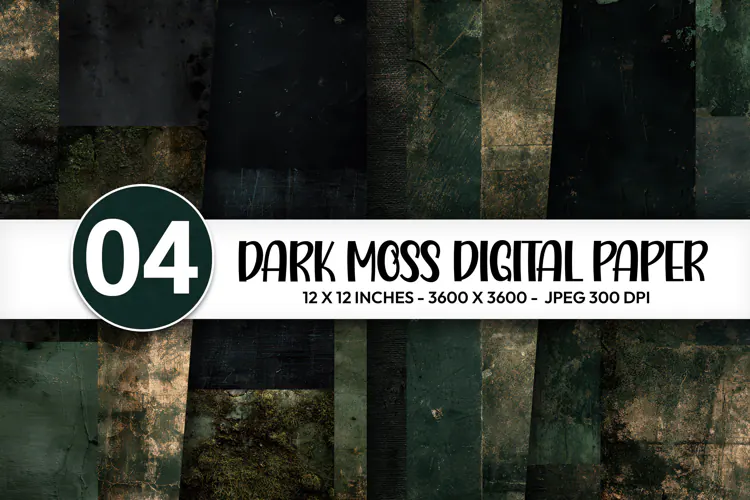 Dark Moss Digital Paper