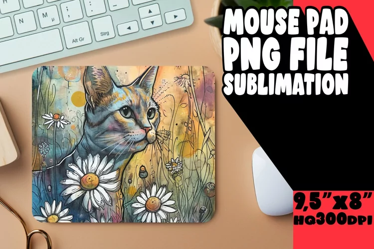 Jovial Kitty Mousepad Design
