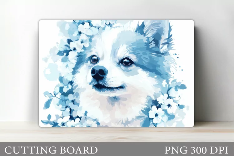 Cute Dog Cutting Board Design. Cute Dog Sublimation