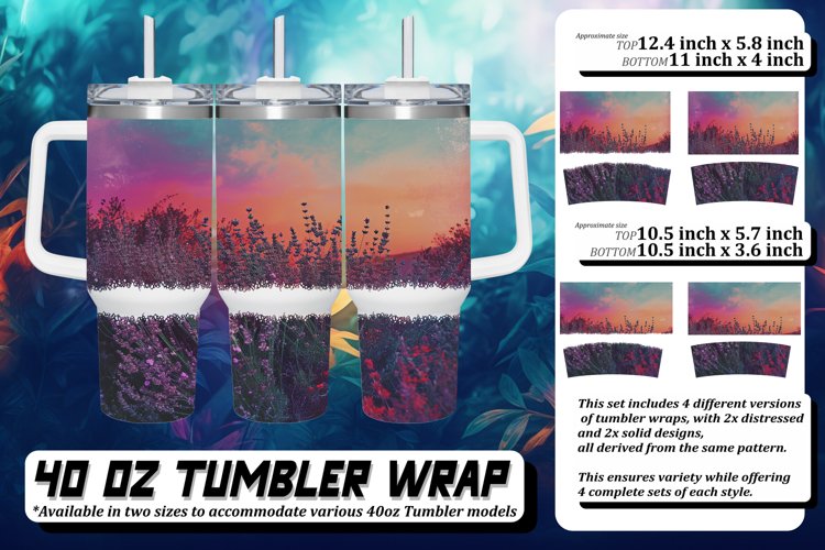 Playful Retro Flower Tumbler 40oz: Sublimation Trends example image 1