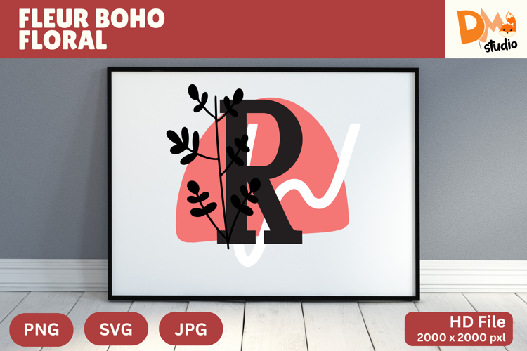 Boho Floral Svg Image 8