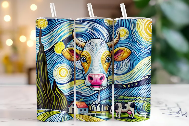 Cow Tumbler Wrap | Sublimation | Tumblers