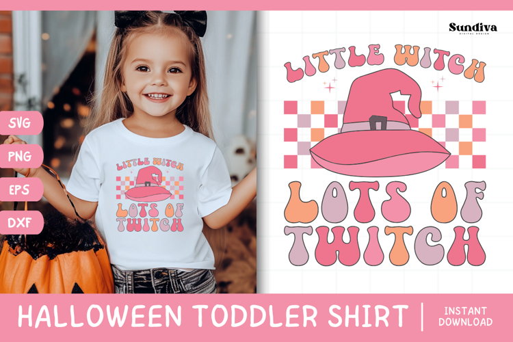 Funny Halloween Toddler Shirt Quote SVG | Little Witch