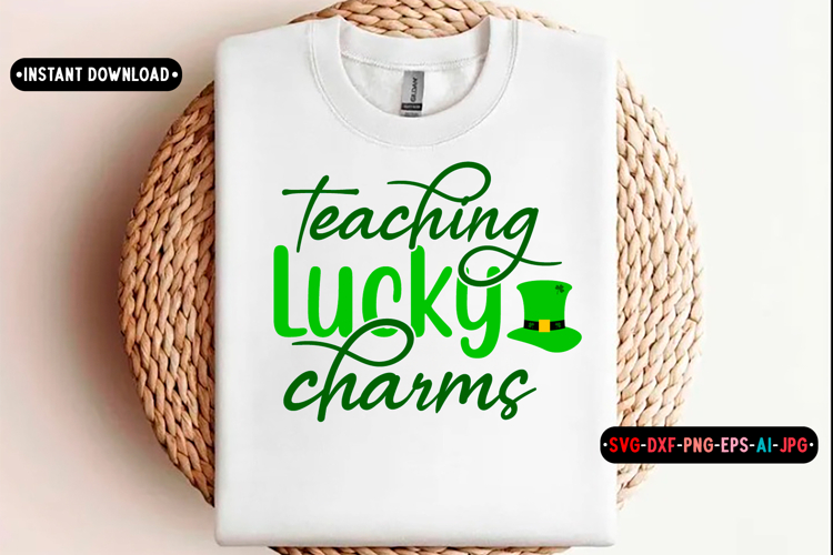 Teaching Lucky Charms St. Patricks Day SVG, St. Patricks d