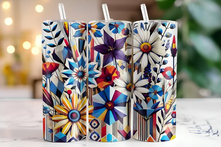 Flowers Tumbler Wrap | Sublimation | Tumblers