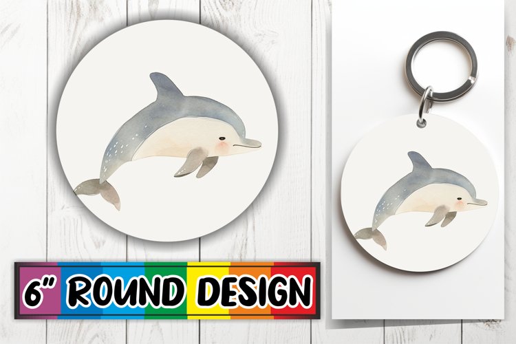 Circle Keychain Charm example image 1