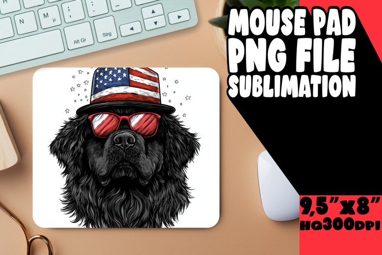 Car Coaster Sublimation Dog with American Flag