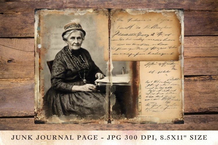 Printable Junk Journal Pages ocean grandma 10 example image 1