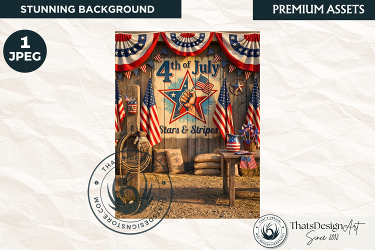 Patriotic Americana Backdrops - 4th of july backgrounds