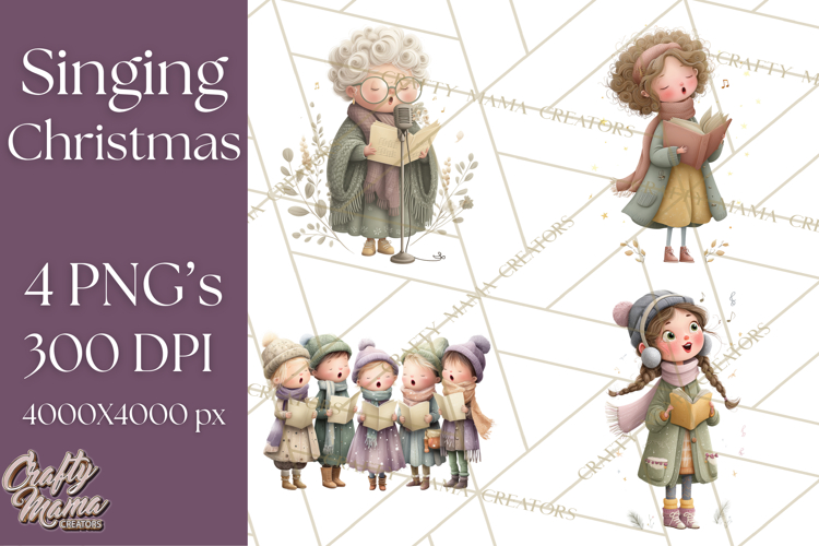Christmas Carolers Clipart Image 19