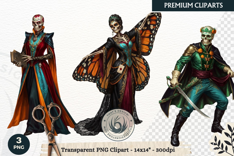 The Marigold Veil Day of the Dead Fantasy RPG Clipart