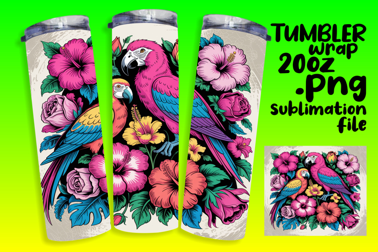 Creative 20oz Tumbler Template , Birds
