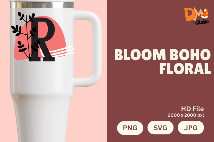 Boho Floral Svg Image 22