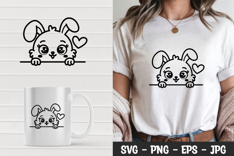 Cute Bunny Svg Image 13