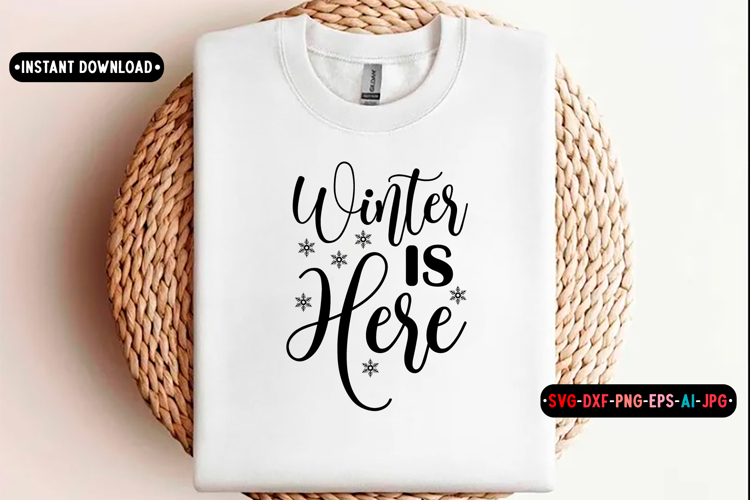 Winter Quotes SVG Design, winter svg cut file