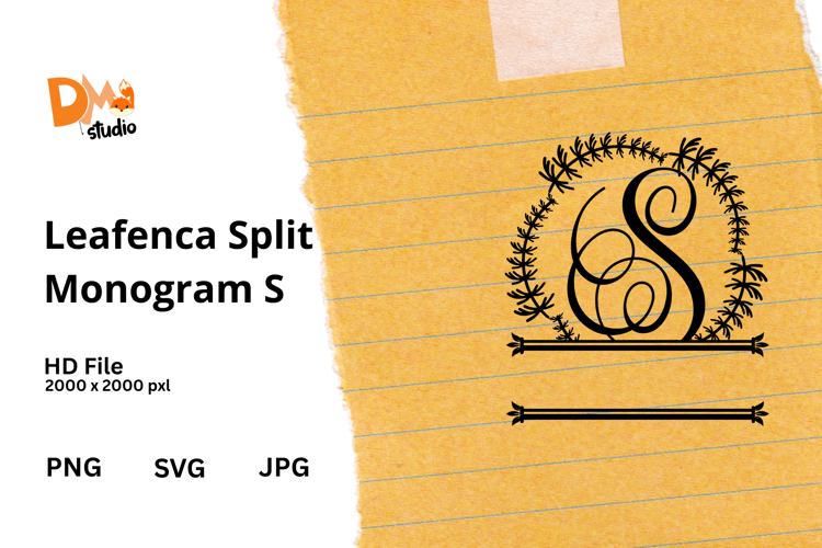 Floral Monogram Letter Svg Image 5